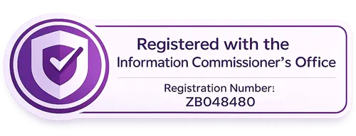 Registered with the Information Commissioner's Office, ZB048480
